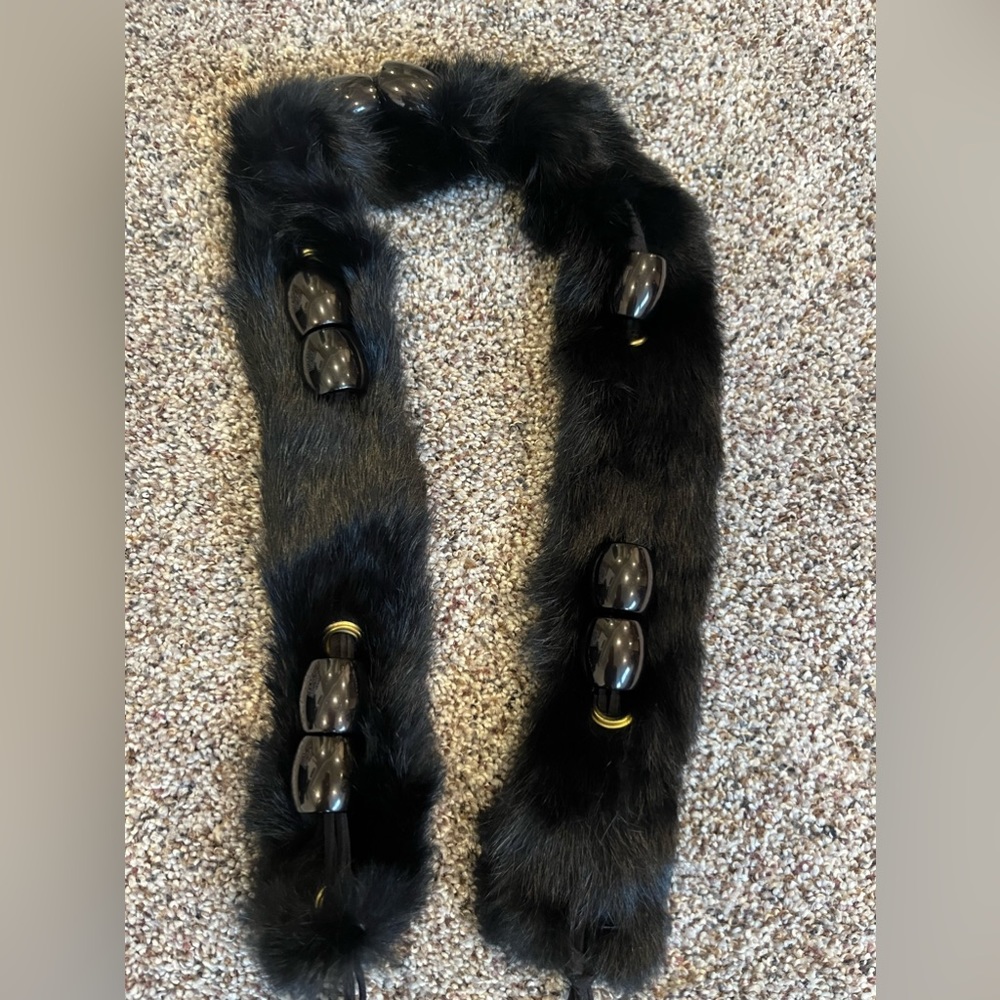 New Rabbit Fur Belt